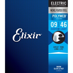 Elixir 12025 Nickel Plated Steel Polyweb Corde Chitarra Elettrica 09/46