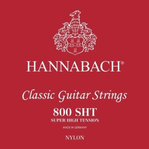 Hannabach 800SHT Corde per chitarra classica Serie 800 Super High Tension Argentato