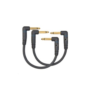 D'ADDARIO PLANET WAVES CLASSIC SERIES PATCH CABLE RIGHT ANGLE TO RIGHT ANGLE 15CM (PW-CGTP-105)