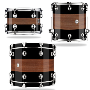 DS BLACK STRIPES OVER MAHOGANY