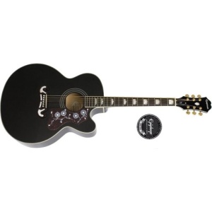EPIPHONE J-200 EC STUDIO BLACK GOLD HARDWARE
