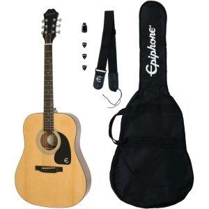EPIPHONE SONGMAKER DR 100 ACOUSTIC GUITAR PLAYER PACK NATURAL