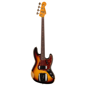 FENDER 1961 JAZZ BASS HEAVY RELIC RW 3 COLOR SUNBURST (CUSTOM SHOP)