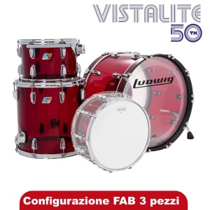 LUDWIG VISTALITE 50TH ANNIVERSARY - L94233LX RED